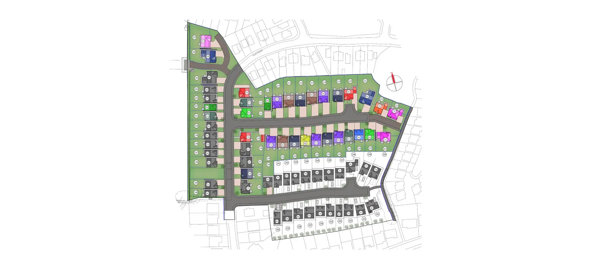 Site plan for The Green at Giltbrook